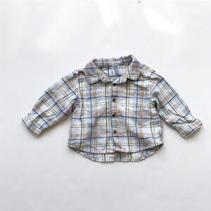 The children’s place!plaid button down EUC 6-9m